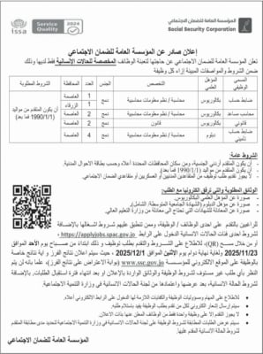 مؤسسات حكومية تعلن وظائف شاغرة للحالات الانسانية