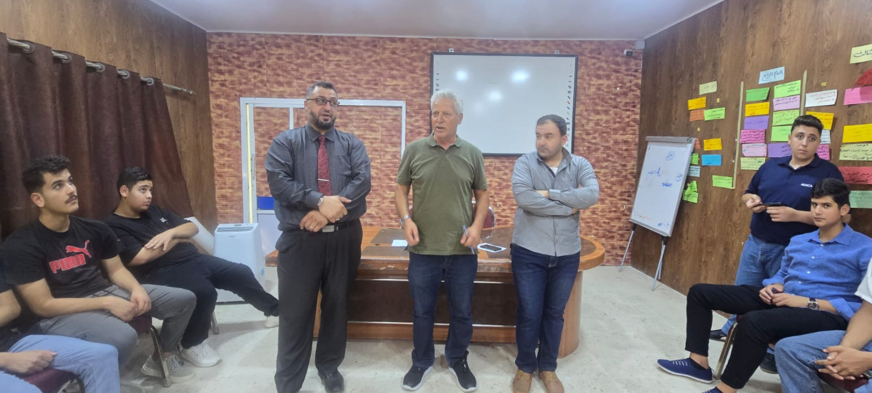 ندوة حول الثقافة الإعلامية في مركز شباب الوسطية.