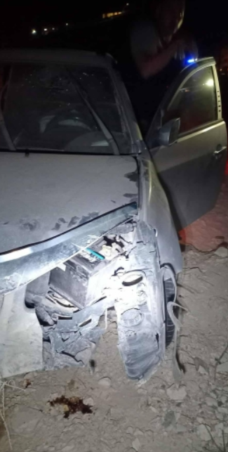 بالصور...حادثا سير منفصلين على طريق الوادي باتجاه المغير دون إصابات