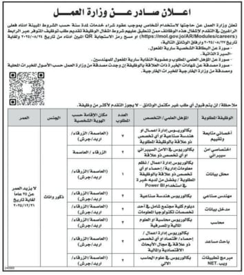 وظائف حكومية شاغرة ومدعوون للمقابلات الشخصية