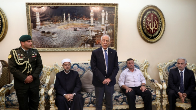 مندوبا عن الملك وولي العهد. العيسوي يعزي المجالي والقدومي والمدني